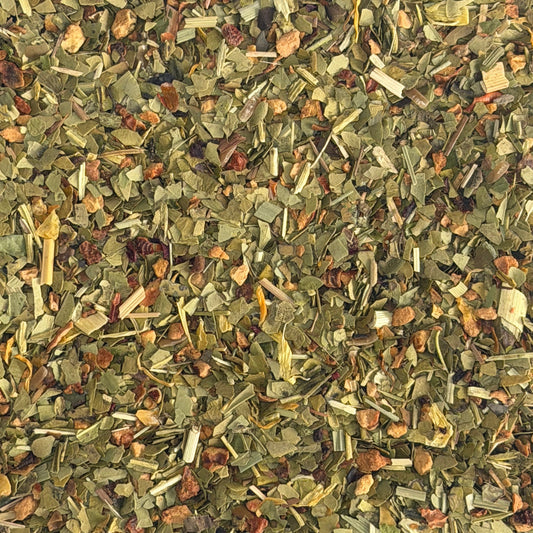 Maté, zeste de pamplemousse et citronnelle